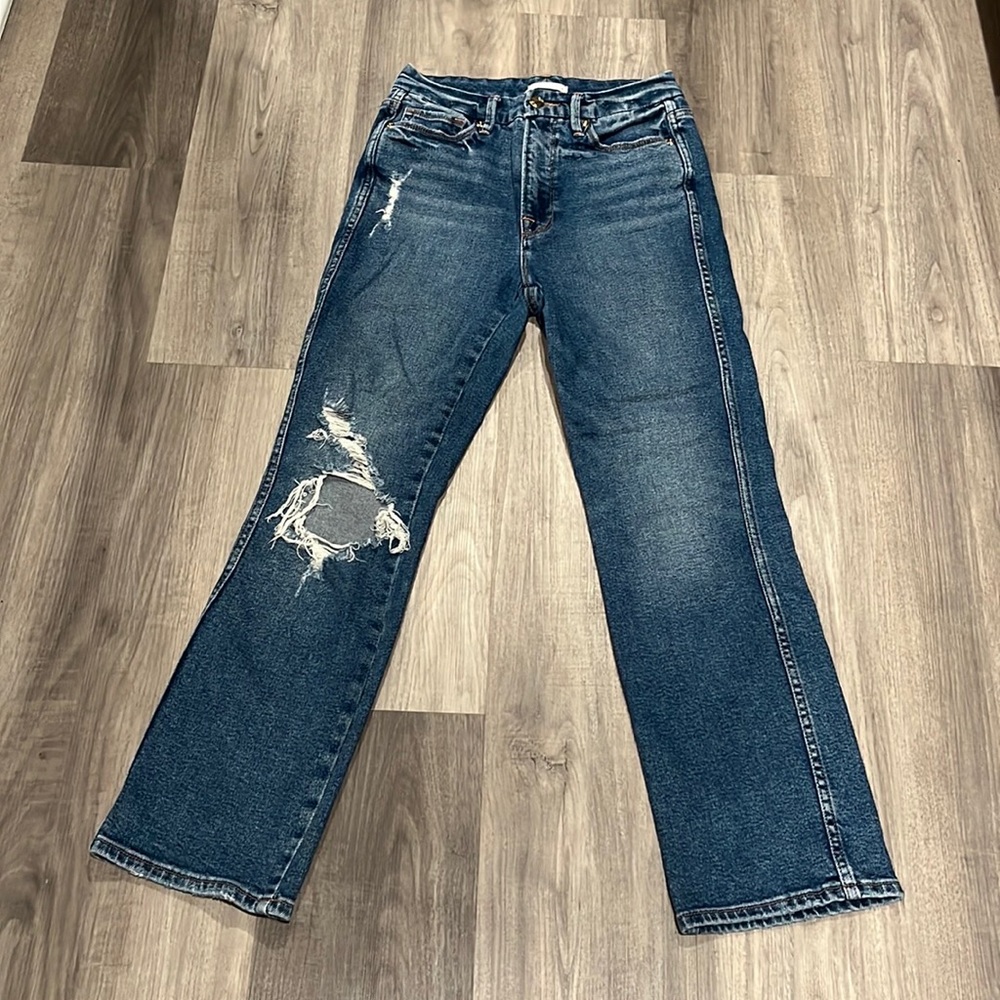 Good American distressed jean size 6/28